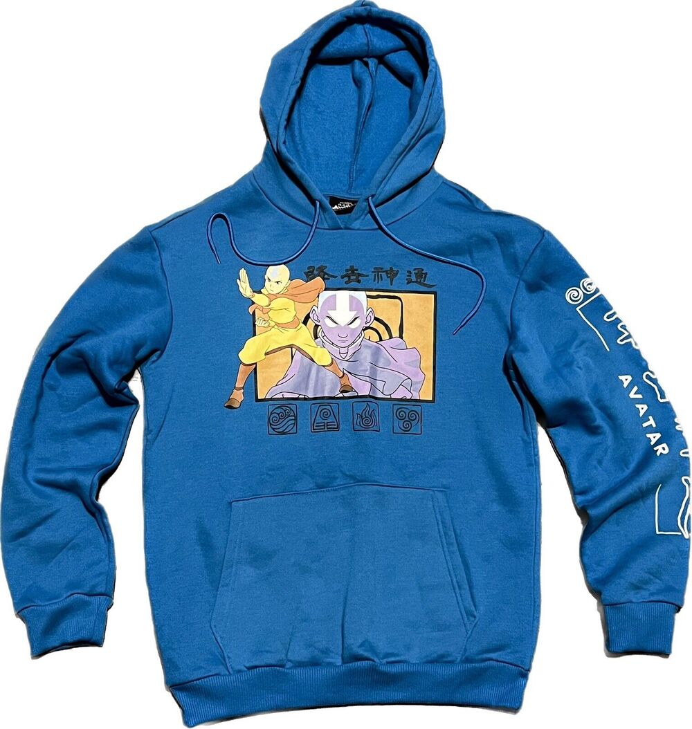 Avatar The Last Airbender Hoodie Sweatshirt Mens Sz M Blue BRAND NEW NO TAGS